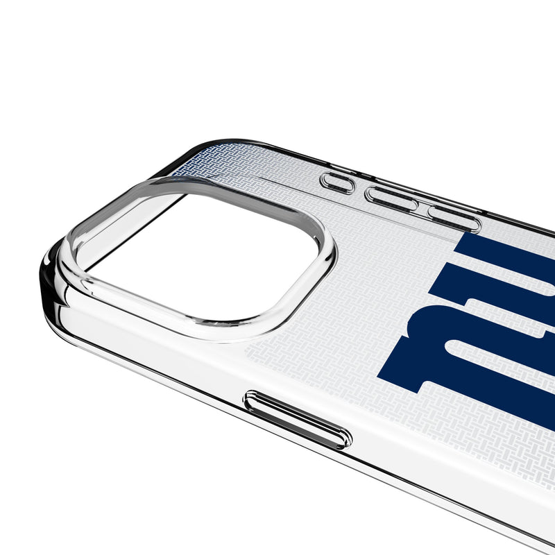 New York Giants Linen iPhone Clear Phone Case for Apple iPhone Detail.Jpg