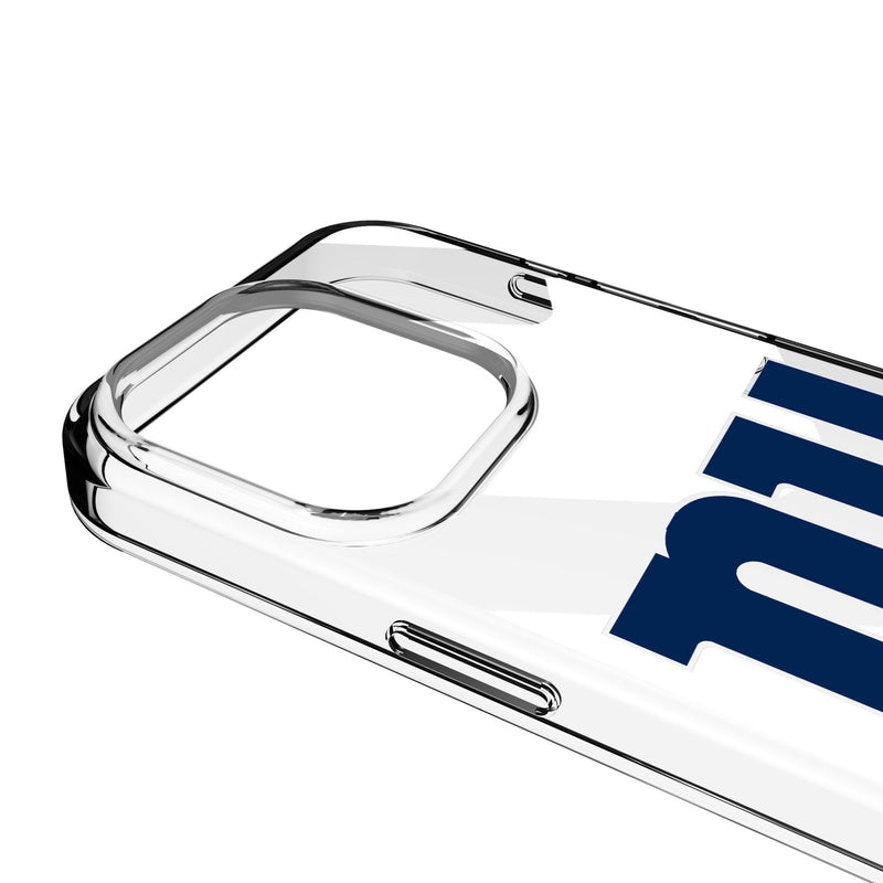 New York Giants Personalized Tilt iPhone Clear Phone Case for Apple iPhone Detail.Jpg
