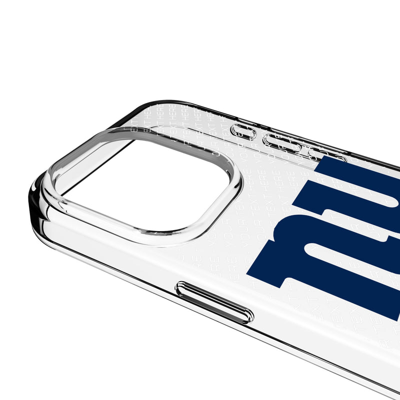 New York Giants Personalized EndZone Plus iPhone Clear Phone Case for Apple iPhone Detail.Jpg
