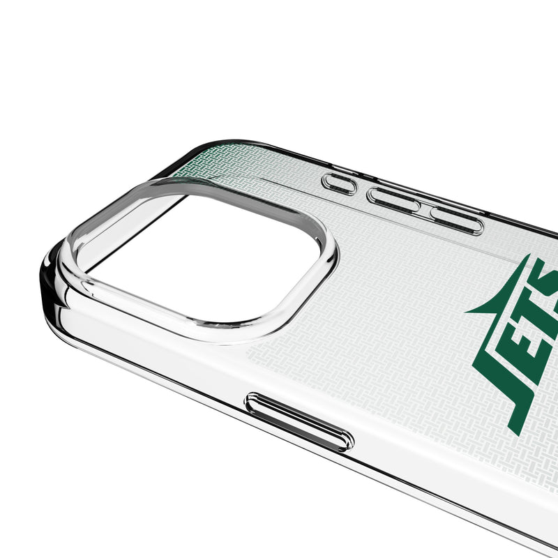 New York Jets Linen iPhone Clear Phone Case for Apple iPhone Detail.Jpg