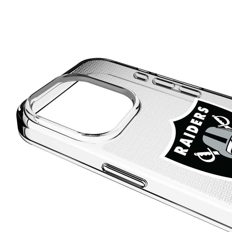 Las Vegas Raiders Linen iPhone Clear Phone Case for Apple iPhone Detail.Jpg