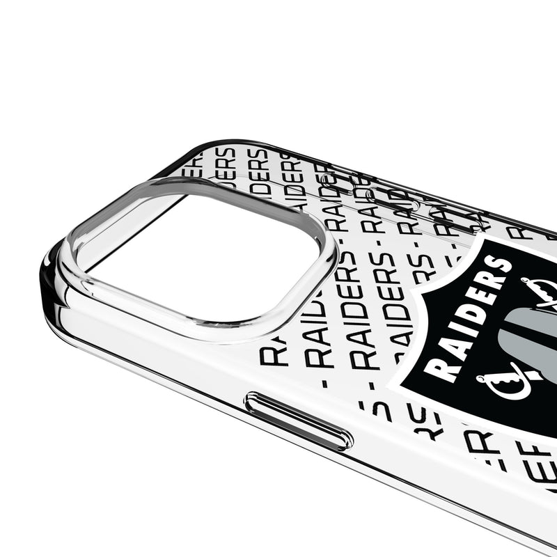 Las Vegas Raiders Personalized Tilt iPhone Clear Phone Case for Apple iPhone Detail.Jpg
