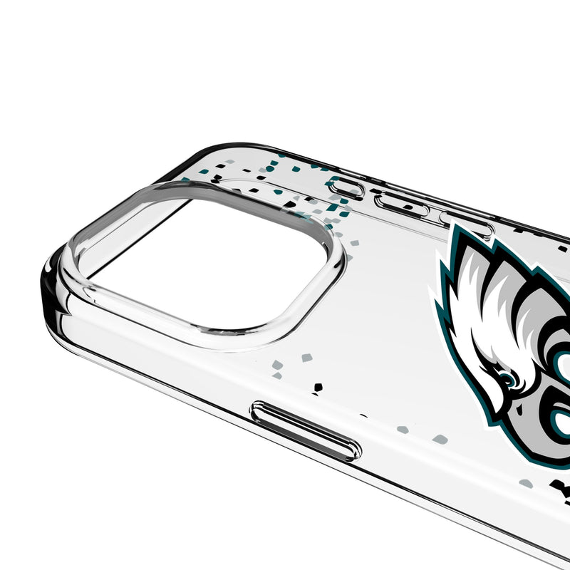 Philadelphia Eagles Confetti iPhone Clear Phone Case for Apple iPhone Detail.Jpg