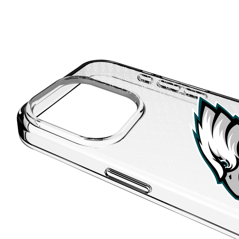 Philadelphia Eagles Personalized EndZone Plus iPhone Clear Phone Case for Apple iPhone Detail.Jpg