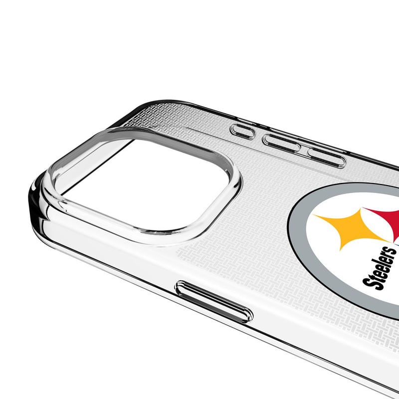 Pittsburgh Steelers Linen iPhone Clear Phone Case for Apple iPhone Detail.Jpg