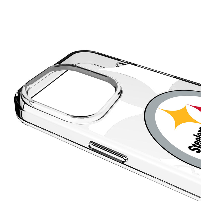 Pittsburgh Steelers Personalized Tilt iPhone Clear Phone Case for Apple iPhone Detail.Jpg
