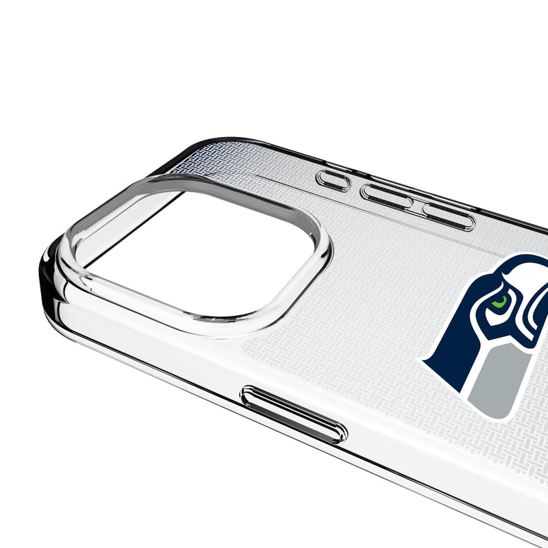 Seattle Seahawks Linen iPhone Clear Phone Case for Apple iPhone Detail.Jpg