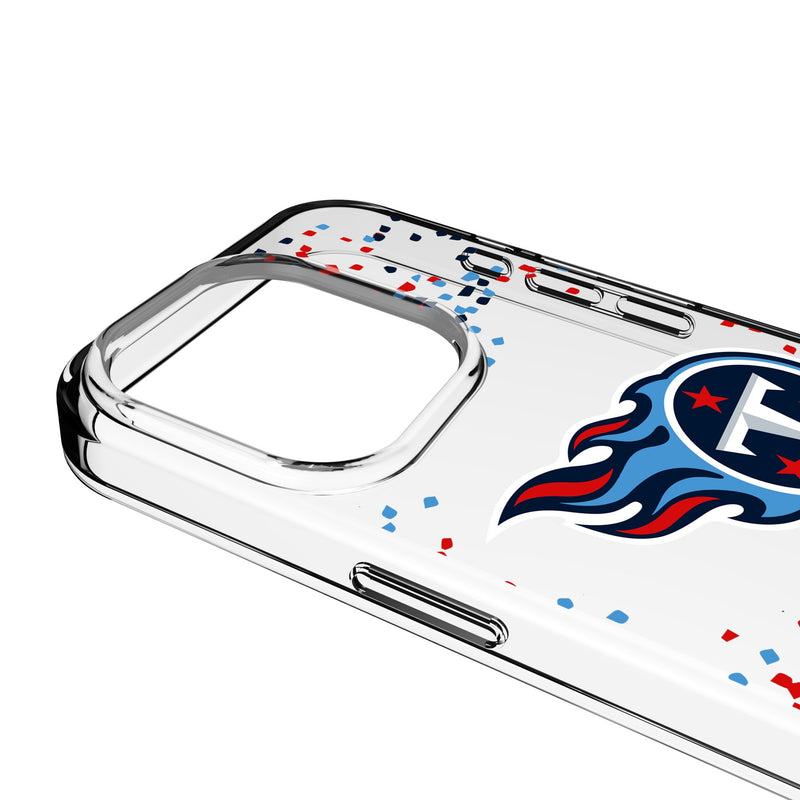 Tennessee Titans Confetti iPhone Clear Phone Case for Apple iPhone Detail.Jpg