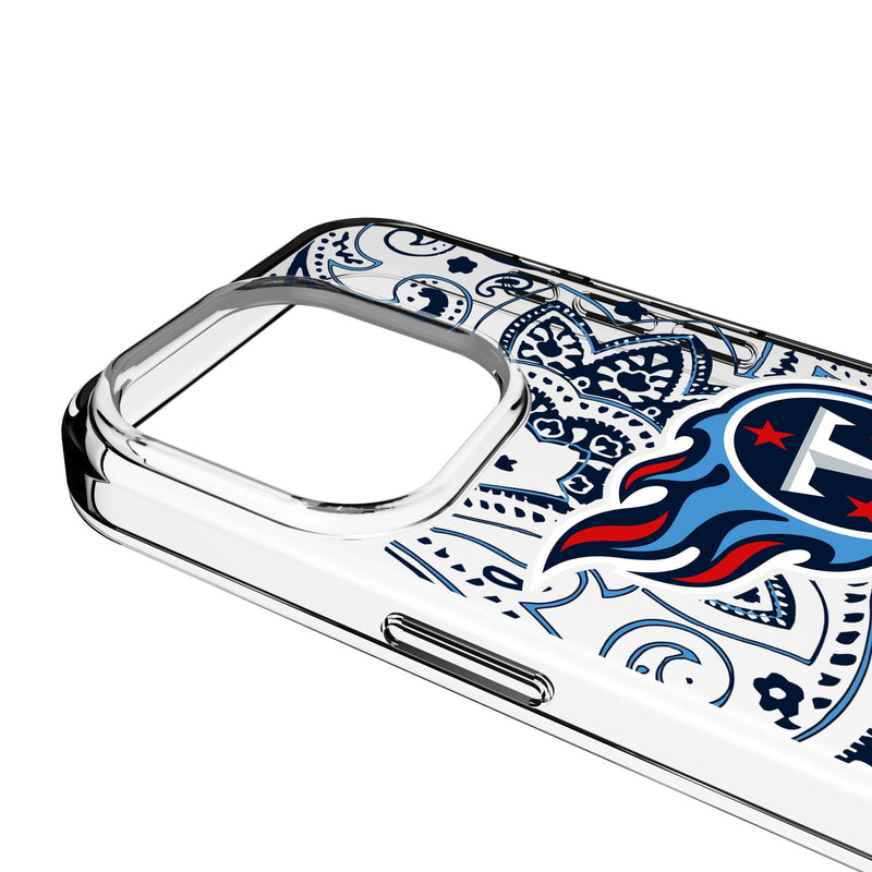 Tennessee Titans Paisley iPhone Clear Phone Case for Apple iPhone Detail.Jpg