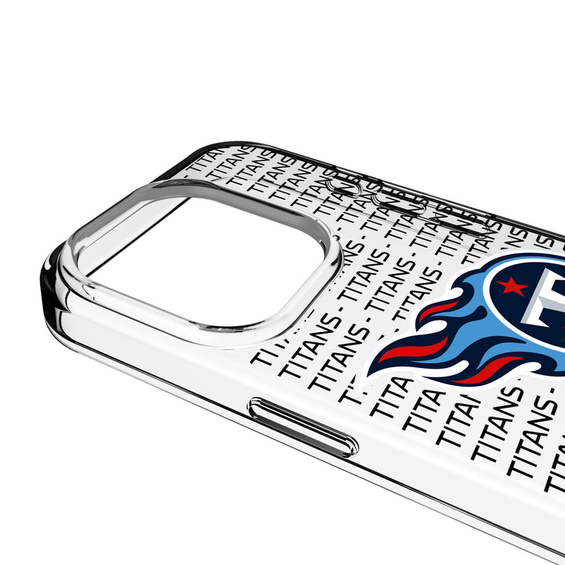 Tennessee Titans Text Backdrop iPhone Clear Phone Case for Apple iPhone Detail.Jpg