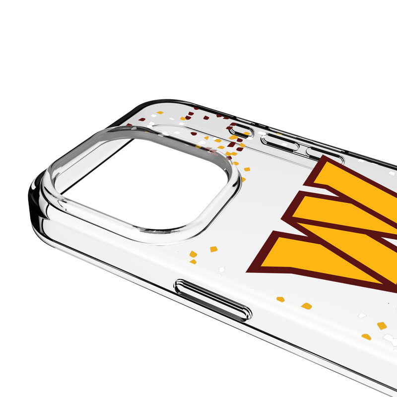 Washington Commanders Confetti iPhone Clear Phone Case for Apple iPhone Detail.Jpg