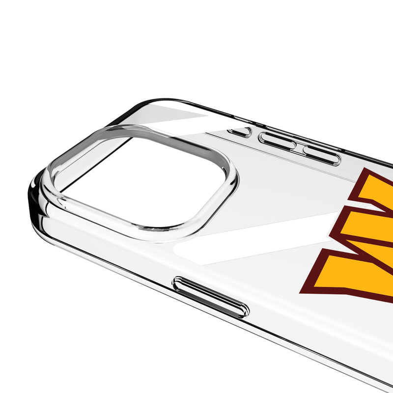 Washington Commanders Personalized Tilt iPhone Clear Phone Case for Apple iPhone Detail.Jpg