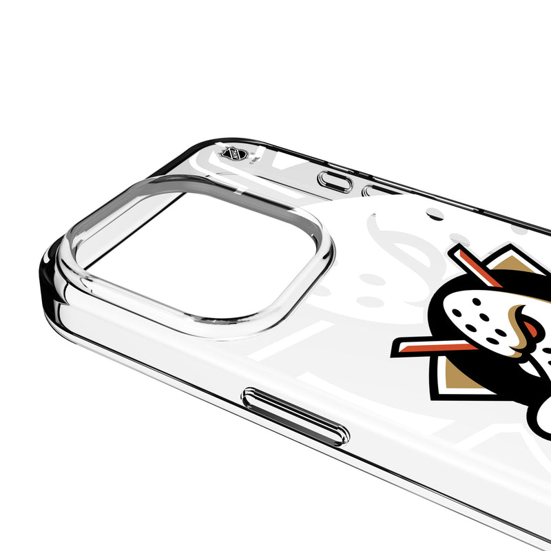 Anaheim Ducks Personalized Tilt iPhone Clear Phone Case for Apple iPhone Detail.Jpg