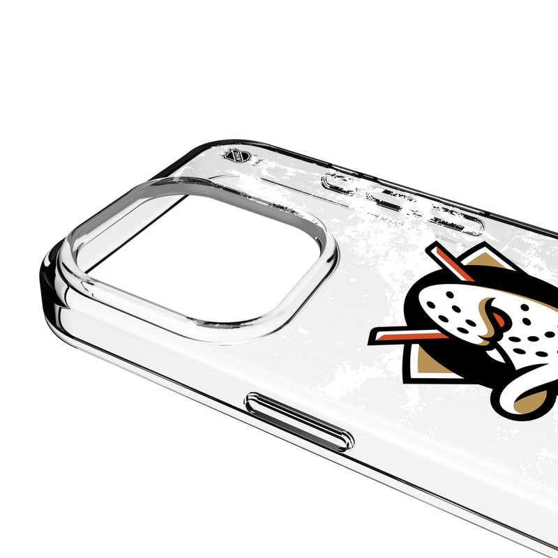 Anaheim Ducks Ice Stripe iPhone Clear Phone Case for Apple iPhone Detail.Jpg