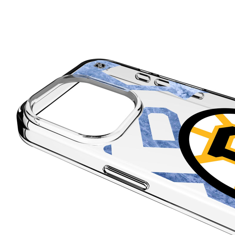 Boston Bruins Ice Tilt iPhone Clear Phone Case for Apple iPhone Detail.Jpg