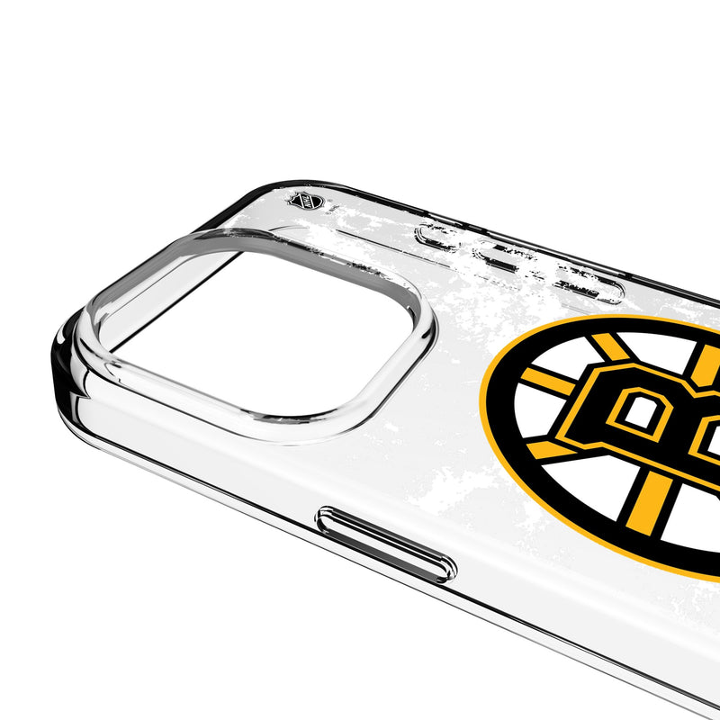 Boston Bruins Ice Stripe iPhone Clear Phone Case for Apple iPhone Detail.Jpg