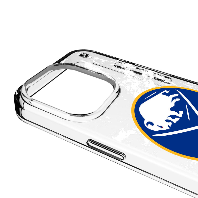 Buffalo Sabres Ice Stripe iPhone Clear Phone Case for Apple iPhone Detail.Jpg