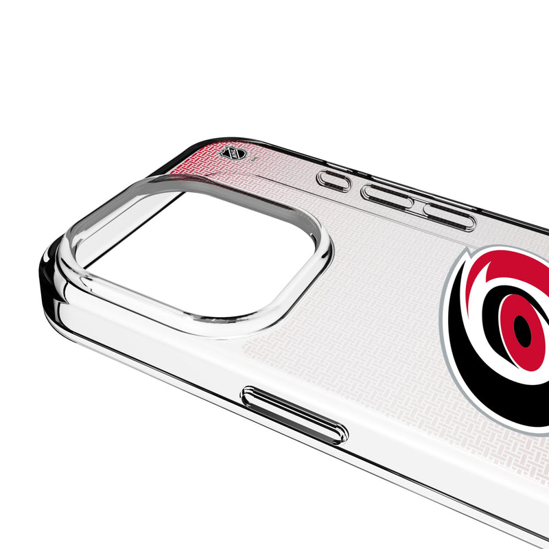 Carolina Hurricanes Linen iPhone Clear Phone Case for Apple iPhone Detail.Jpg