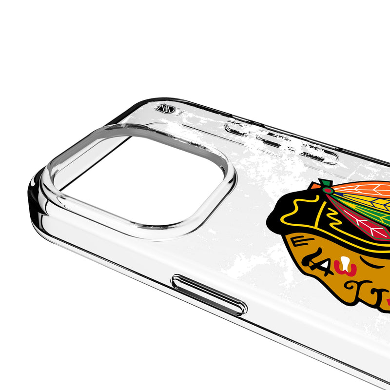 Chicago Blackhawks Ice Stripe iPhone Clear Phone Case for Apple iPhone Detail.Jpg