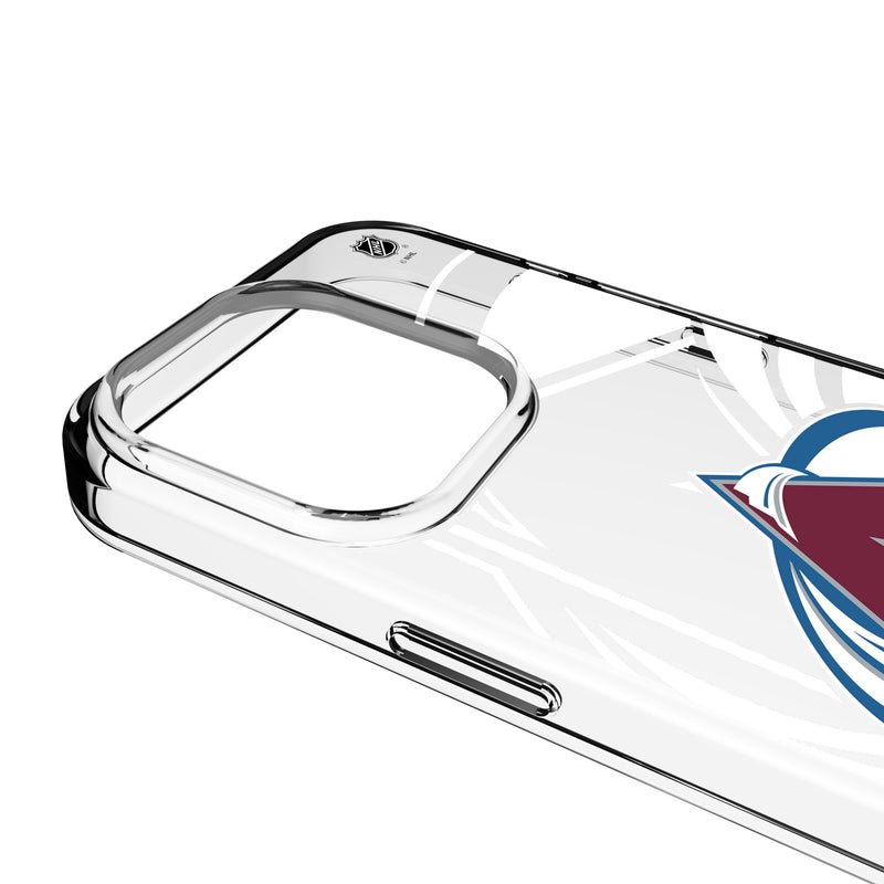 Colorado Avalanche Personalized Tilt iPhone Clear Phone Case for Apple iPhone Detail.Jpg