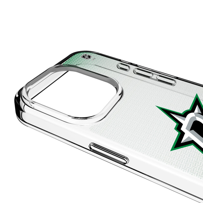 Dallas Stars Linen iPhone Clear Phone Case for Apple iPhone Detail.Jpg