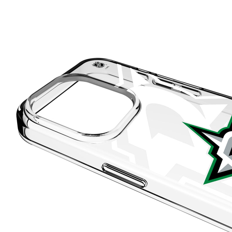 Dallas Stars Personalized Tilt iPhone Clear Phone Case for Apple iPhone Detail.Jpg
