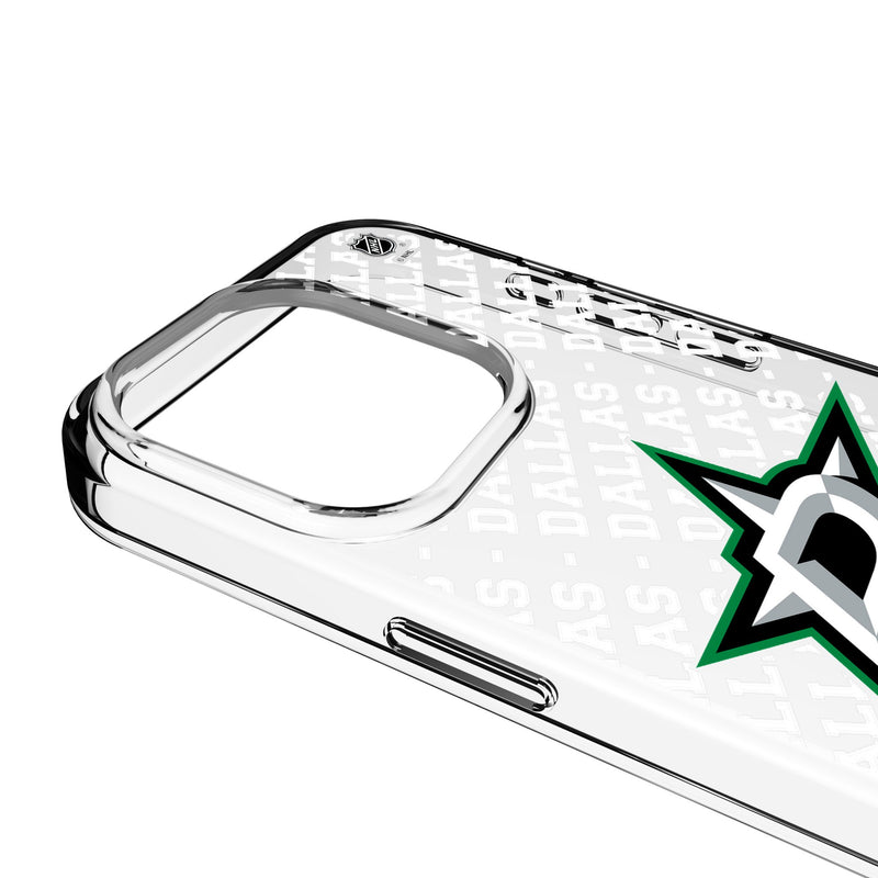 Dallas Stars Personalized EndZone Plus iPhone Clear Phone Case for Apple iPhone Detail.Jpg
