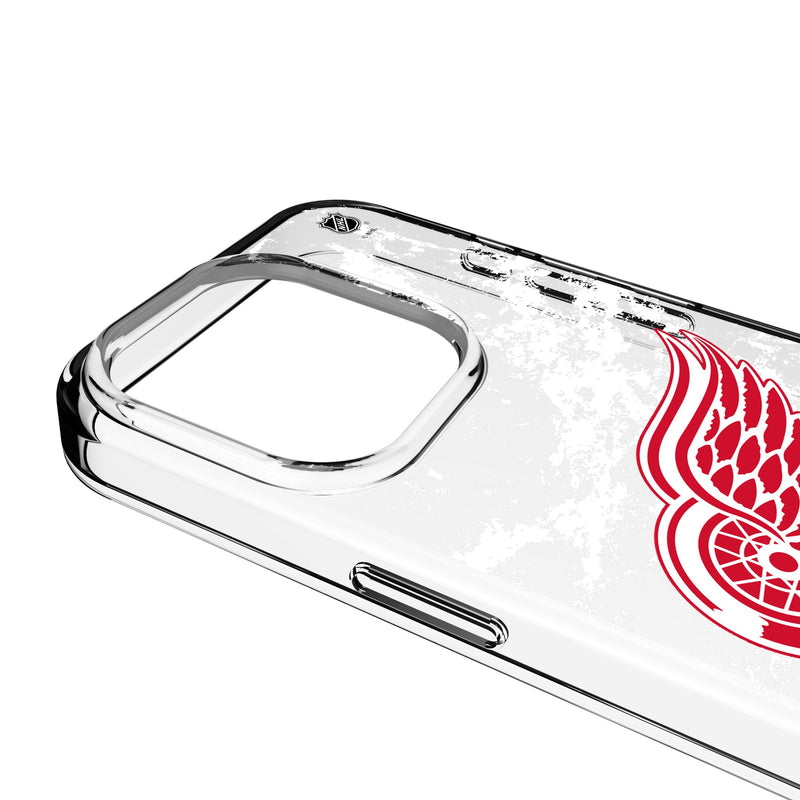 Detroit Red Wings Ice Stripe iPhone Clear Phone Case for Apple iPhone Detail.Jpg