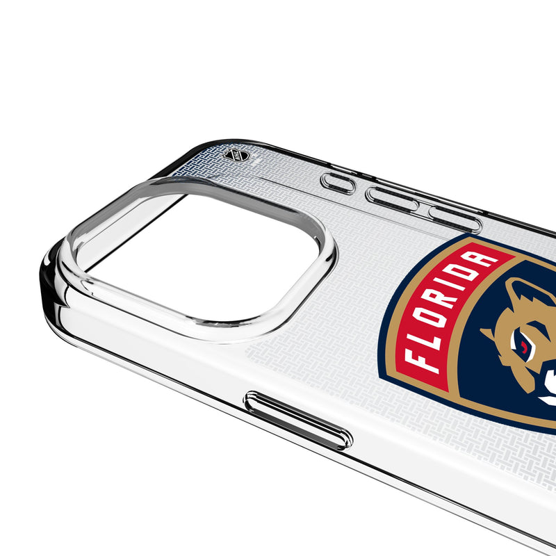 Florida Panthers Linen iPhone Clear Phone Case for Apple iPhone Detail.Jpg