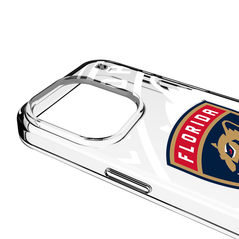 Florida Panthers Personalized Tilt iPhone Clear Phone Case for Apple iPhone Detail.Jpg