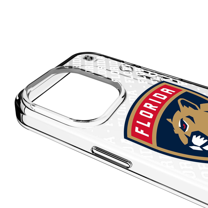 Florida Panthers Personalized EndZone Plus iPhone Clear Phone Case for Apple iPhone Detail.Jpg