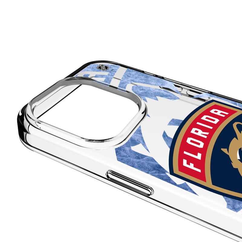 Florida Panthers Ice Tilt iPhone Clear Phone Case for Apple iPhone Detail.Jpg