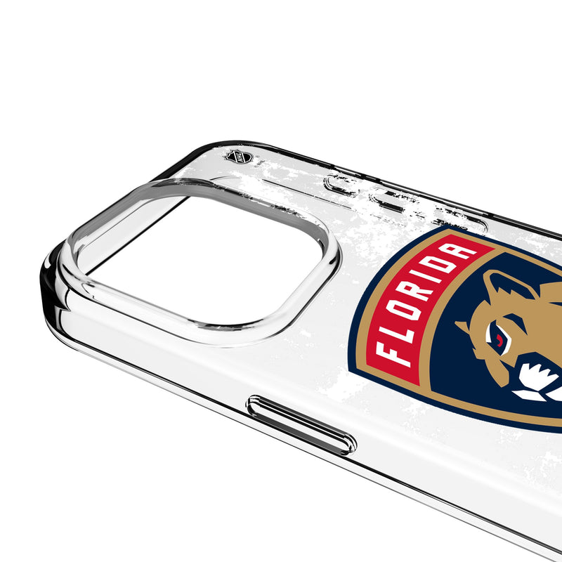 Florida Panthers Ice Stripe iPhone Clear Phone Case for Apple iPhone Detail.Jpg