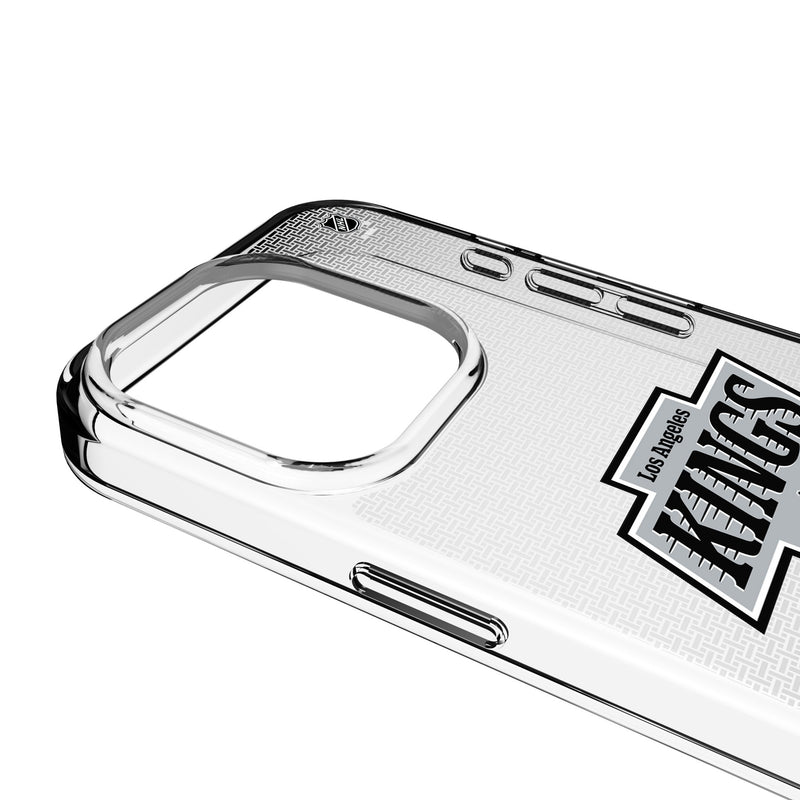 LA Kings Linen iPhone Clear Phone Case for Apple iPhone Detail.Jpg
