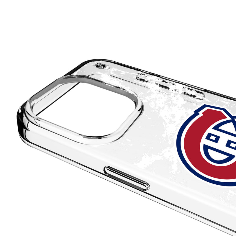 Montreal Canadiens Ice Stripe iPhone Clear Phone Case for Apple iPhone Detail.Jpg