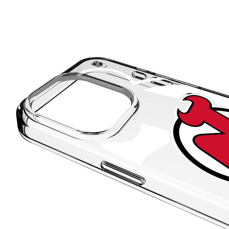 New Jersey Devils Personalized Tilt iPhone Clear Phone Case for Apple iPhone Detail.Jpg