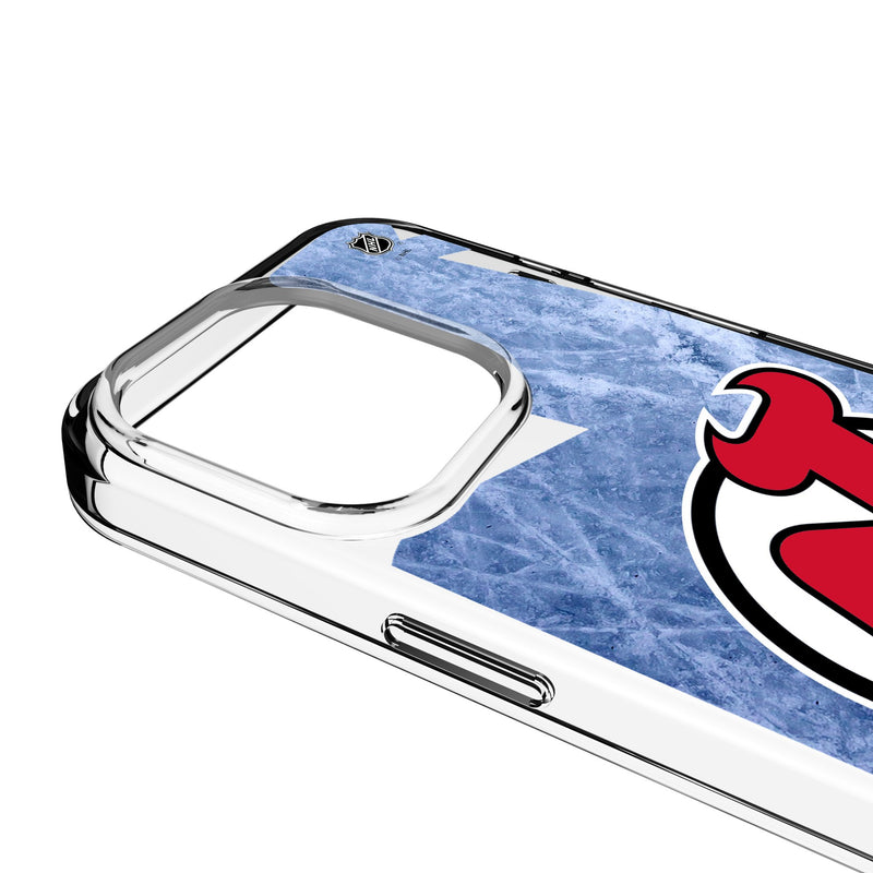 New Jersey Devils Ice Tilt iPhone Clear Phone Case for Apple iPhone Detail.Jpg