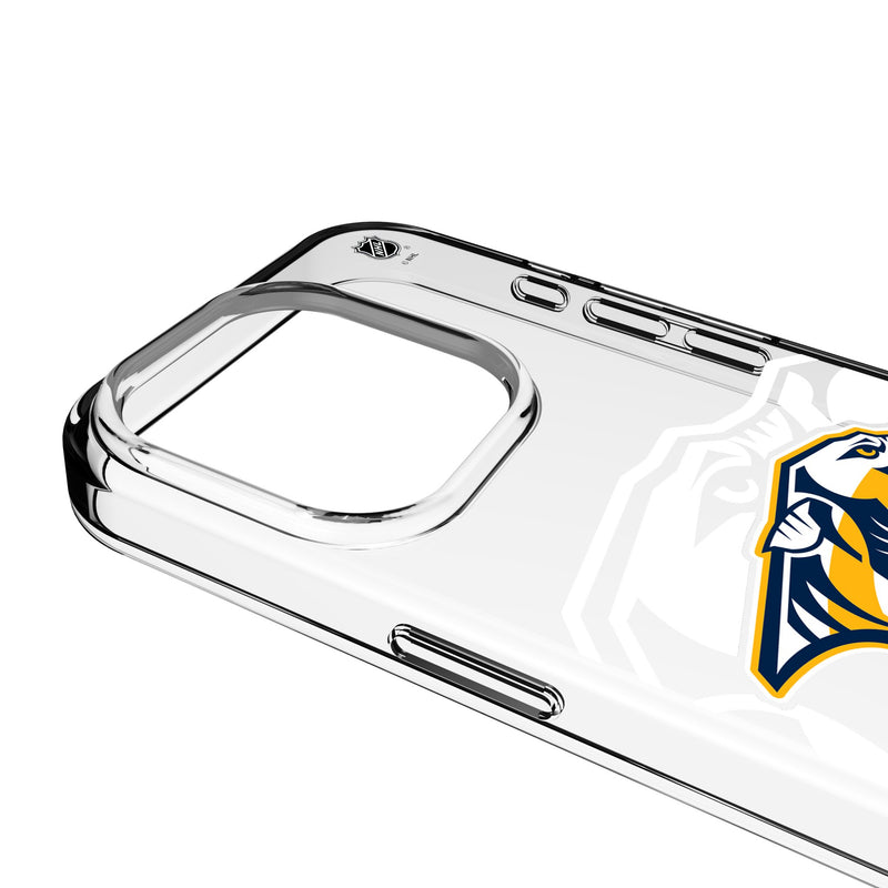 Nashville Predators Personalized Tilt iPhone Clear Phone Case for Apple iPhone Detail.Jpg