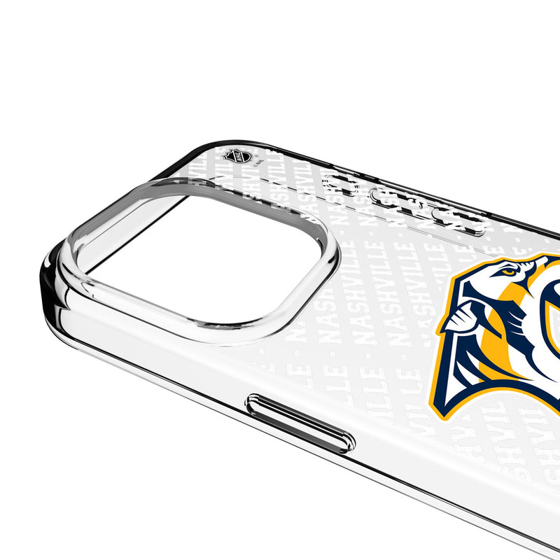 Nashville Predators Personalized EndZone Plus iPhone Clear Phone Case for Apple iPhone Detail.Jpg