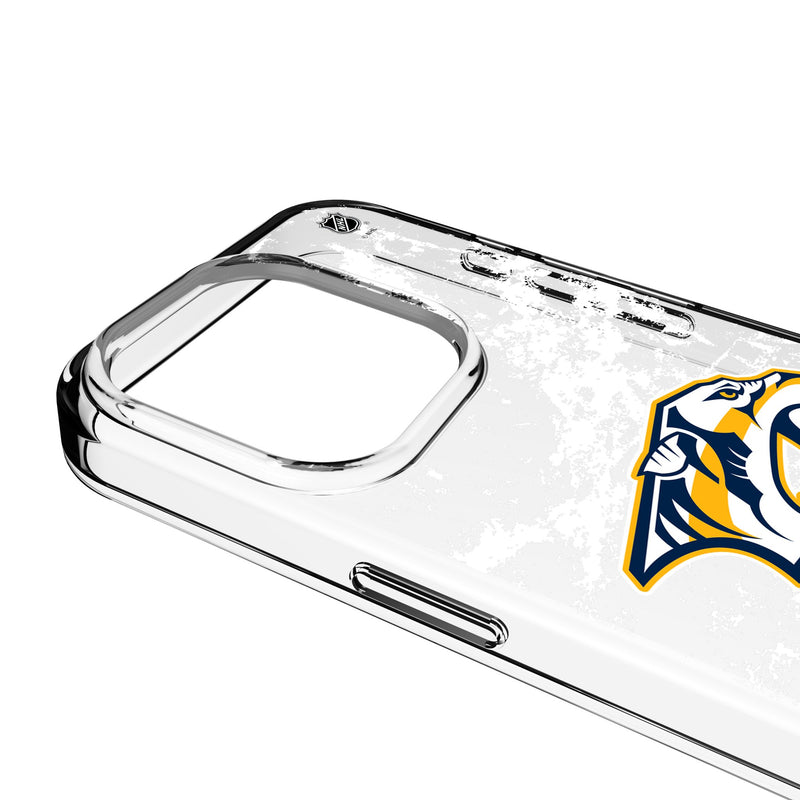 Nashville Predators Ice Stripe iPhone Clear Phone Case for Apple iPhone Detail.Jpg