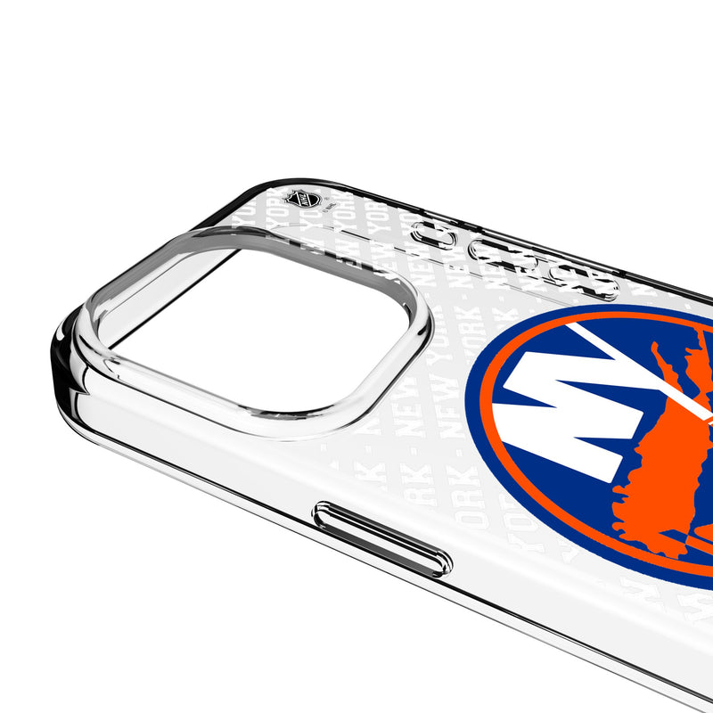 New York Islanders Personalized EndZone Plus iPhone Clear Phone Case for Apple iPhone Detail.Jpg