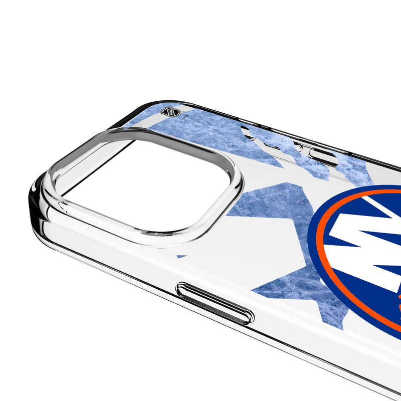 New York Islanders Ice Tilt iPhone Clear Phone Case for Apple iPhone Detail.Jpg