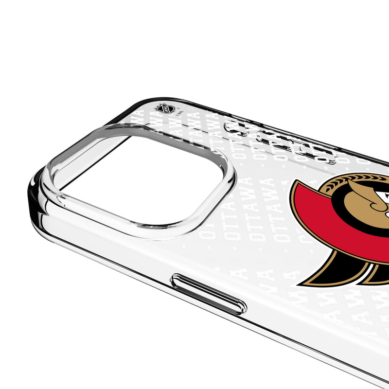 Ottawa Senators Personalized EndZone Plus iPhone Clear Phone Case for Apple iPhone Detail.Jpg