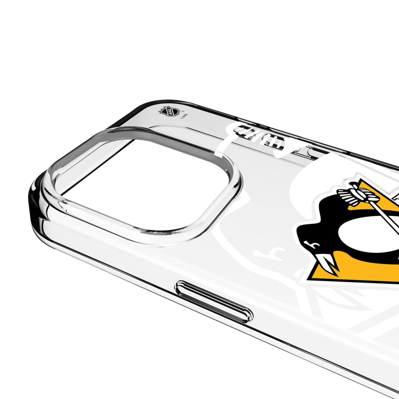 Pittsburgh Penguins Personalized Tilt iPhone Clear Phone Case for Apple iPhone Detail.Jpg