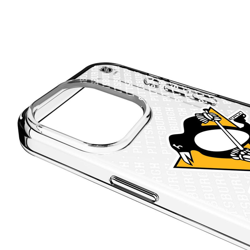 Pittsburgh Penguins Personalized EndZone Plus iPhone Clear Phone Case for Apple iPhone Detail.Jpg