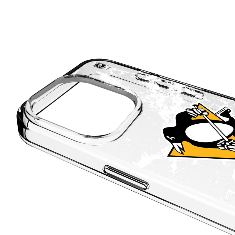 Pittsburgh Penguins Ice Stripe iPhone Clear Phone Case for Apple iPhone Detail.Jpg