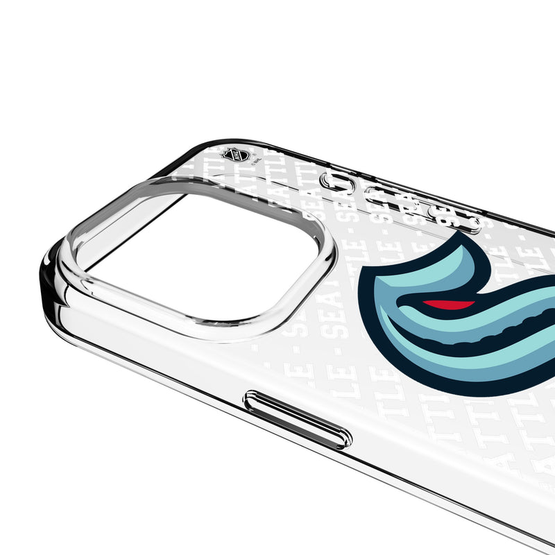 Seattle Kraken Personalized EndZone Plus iPhone Clear Phone Case for Apple iPhone Detail.Jpg