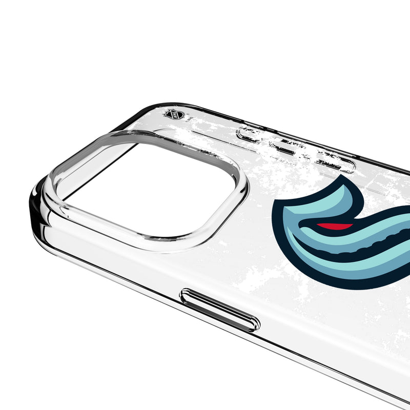 Seattle Kraken Ice Stripe iPhone Clear Phone Case for Apple iPhone Detail.Jpg