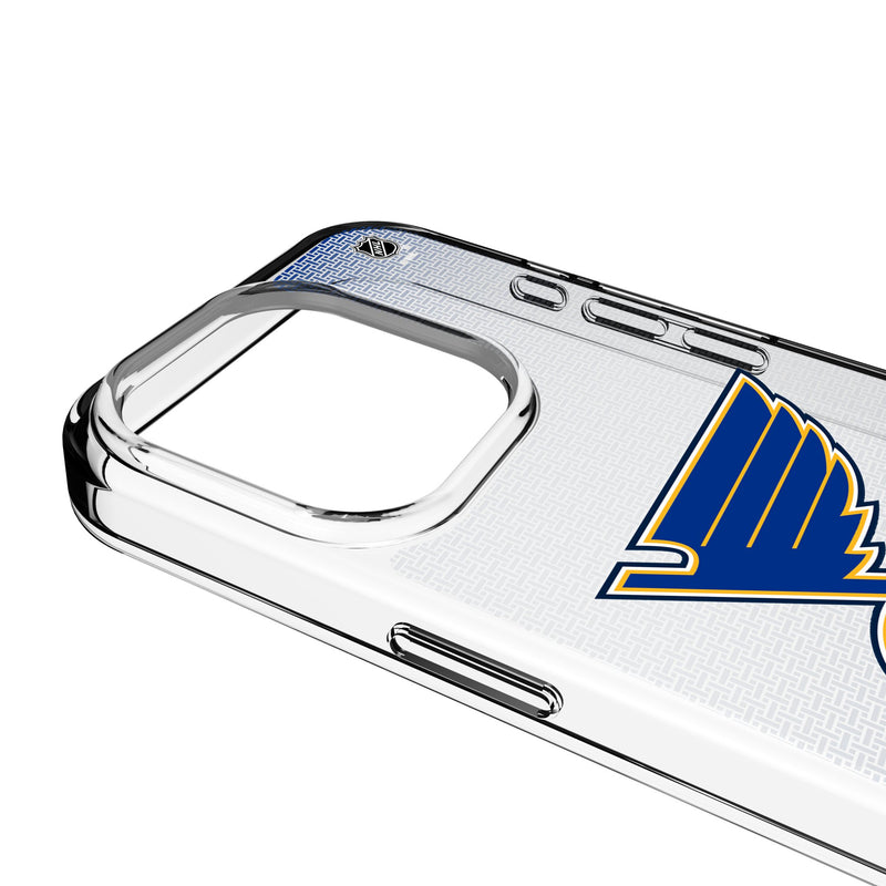 St. Louis Blues Linen iPhone Clear Phone Case for Apple iPhone Detail.Jpg
