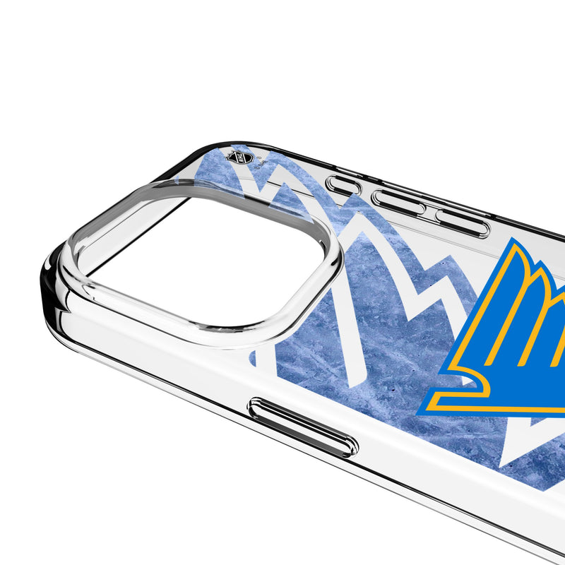 St. Louis Blues Ice Tilt iPhone Clear Phone Case for Apple iPhone Detail.Jpg